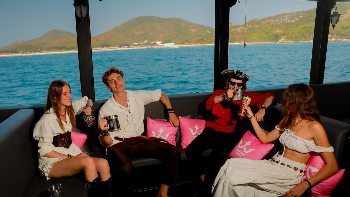 Pattaya Pirate Cruise: DJ Party Half-Day Tour with buffet by Black Pearl