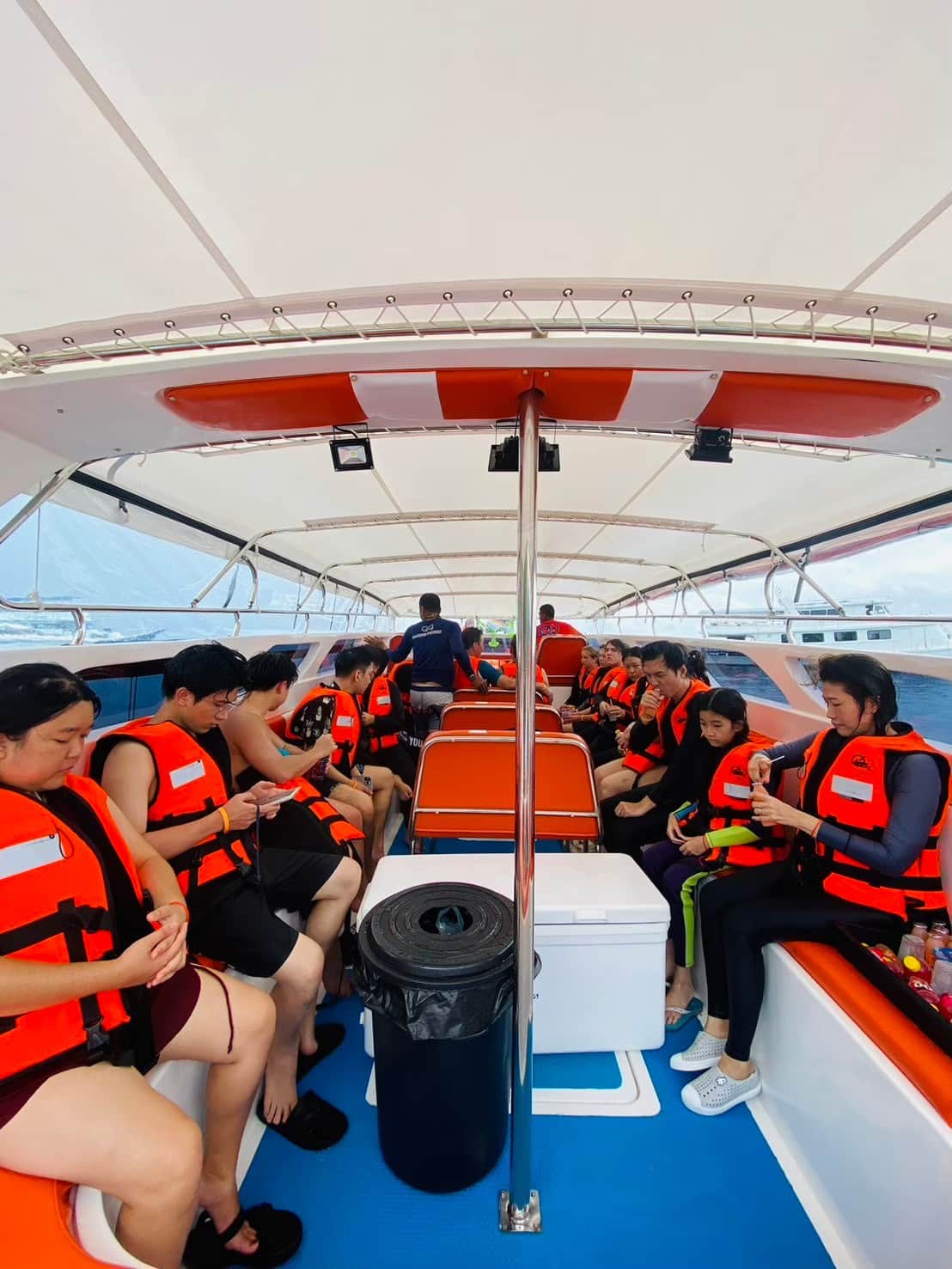 People in The QQ Marine Speedboat